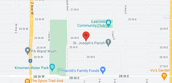 map of 2404 1st AVE E